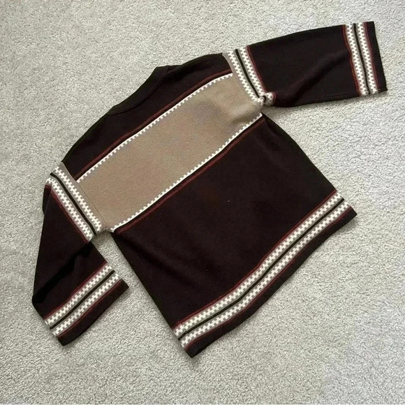 Vintage Sears Vintage Sweater Cardigan Brown Pockets Women’s Size Medium - Picture 12 of 16